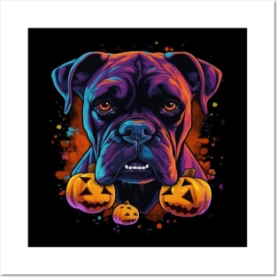 Boxer Halloween Posters and Art